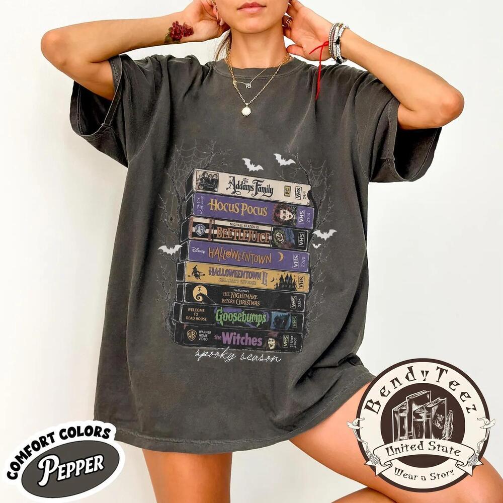 Halloween VHS Retro Spooky Season Funny Movie T Shirt